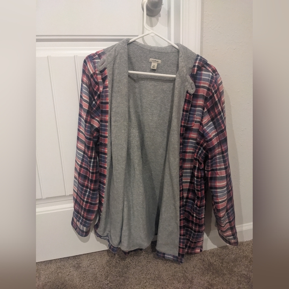 LL Bean Fleece Lined Flannel